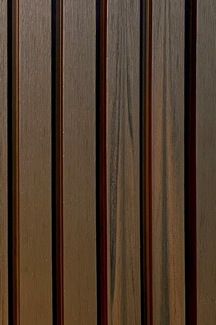 PANEL WPC RIPADO EXTERIOR PANEL RIPADO EXTERIOR WPC CO-EXTRUIDO JE23 TEAK B 2850X219X26MM