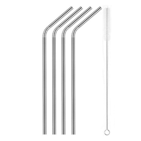 Pack de 4 Sorbitos Metálicos Reutilizables Curvos 001