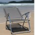 Sillón reclinable en aluminio King, 140 kg súper resistente GRIS