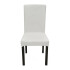 Funda Cubre Sillas Universal Comedor Elastizada Lavable X2 Variante Color Blanco