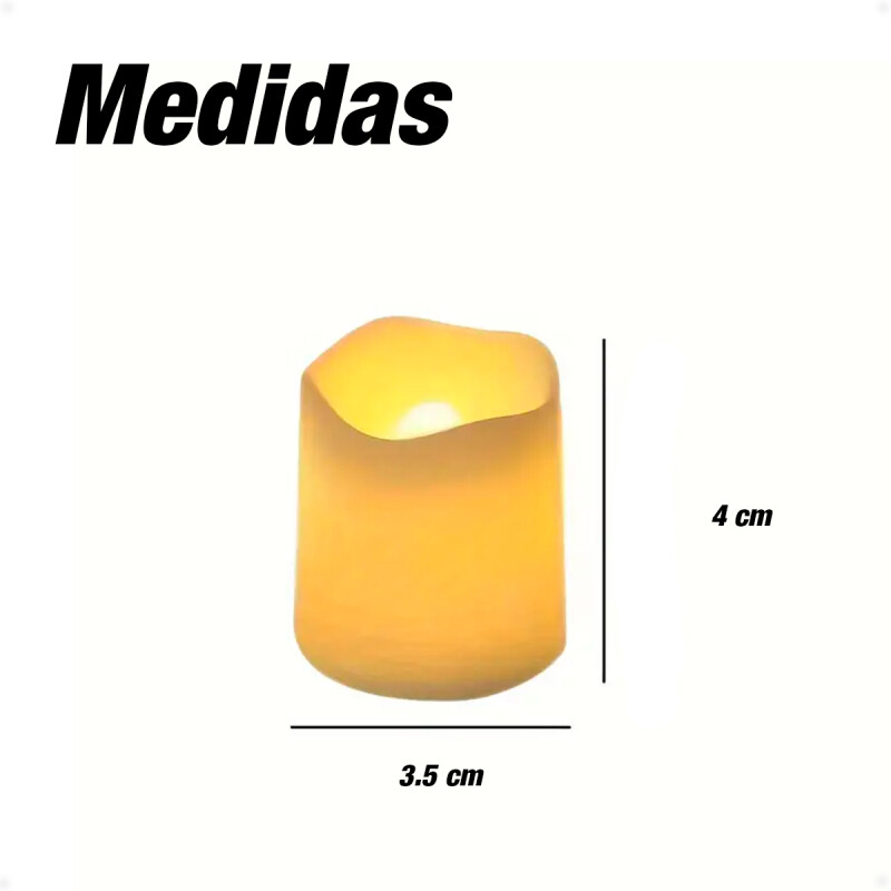 Velas Led de Decoración a Pila de 24 Unidades Velas Led de Decoración a Pila de 24 Unidades