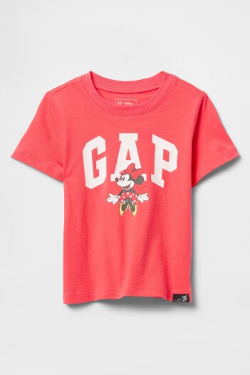 Remera Logo Gap Disney Toddler Niña Fresh Coral