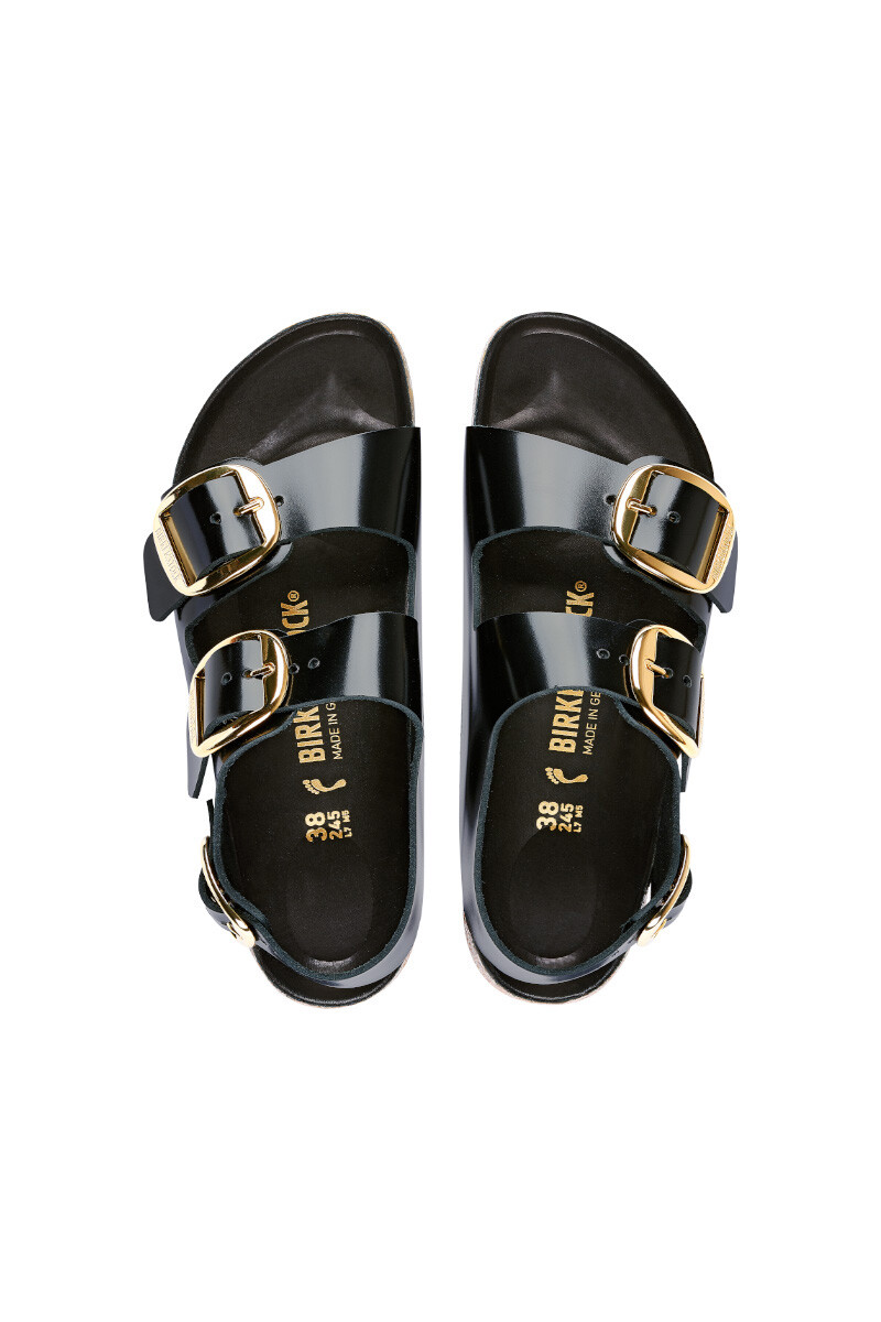 Sandalia Milano Bb Lena High Shine - Estrecho Negro