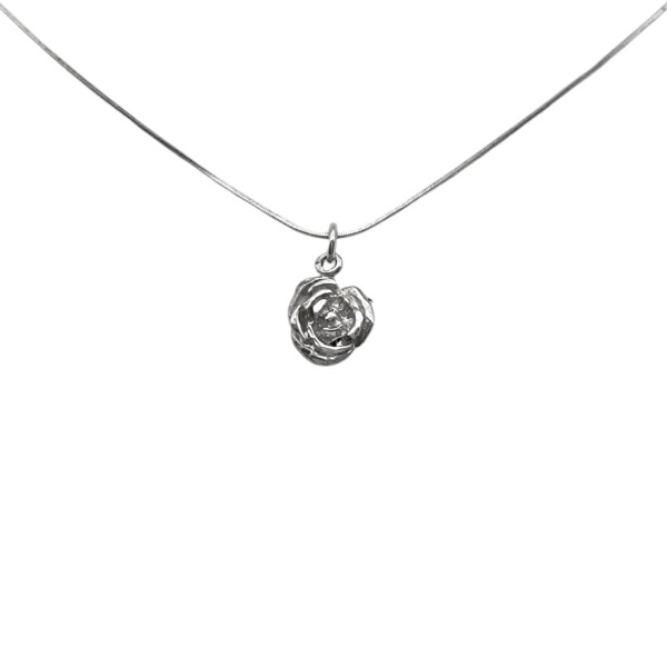 Dije Colgante Rosa-Plata 925-Sin Piedra-CP3234 sinpiedra
