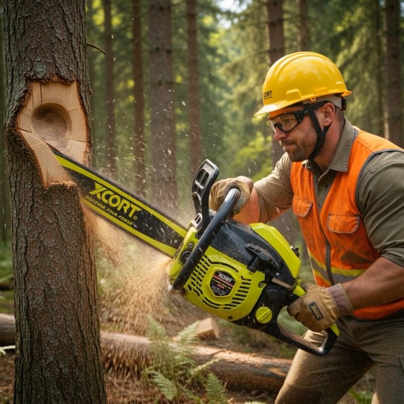 XCORT MOTOSIERRA PROFESIONAL 22 PULGADAS 58CC 2.4KW 3.2HP Xcort Motosierra Profesional 22 Pulgadas 58cc 2.4kw 3.2hp