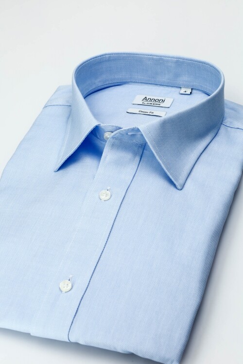 Camisa Annoni Royal Oxford Celeste