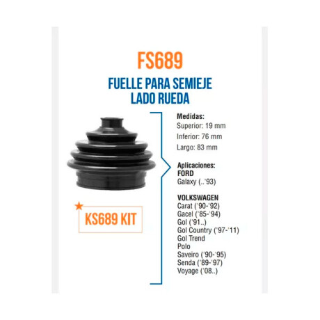 FUELLE VOLKSWAGEN L-RUEDA GOL TODOS ML FUELLE VOLKSWAGEN L-RUEDA GOL TODOS ML