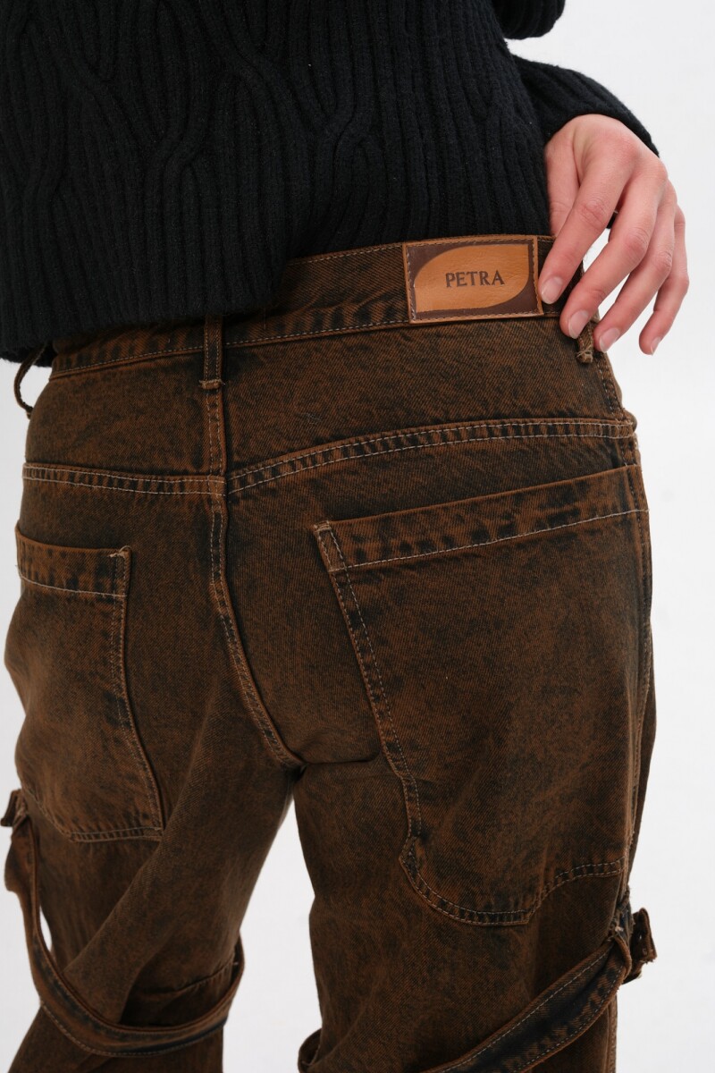 Jean Rebel Azul/Marron