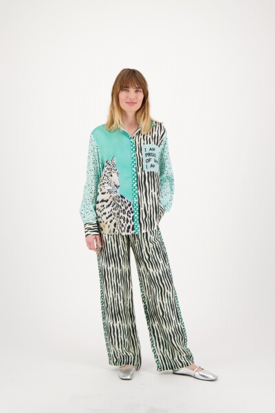 PANTALÓN RECTO Multicolor