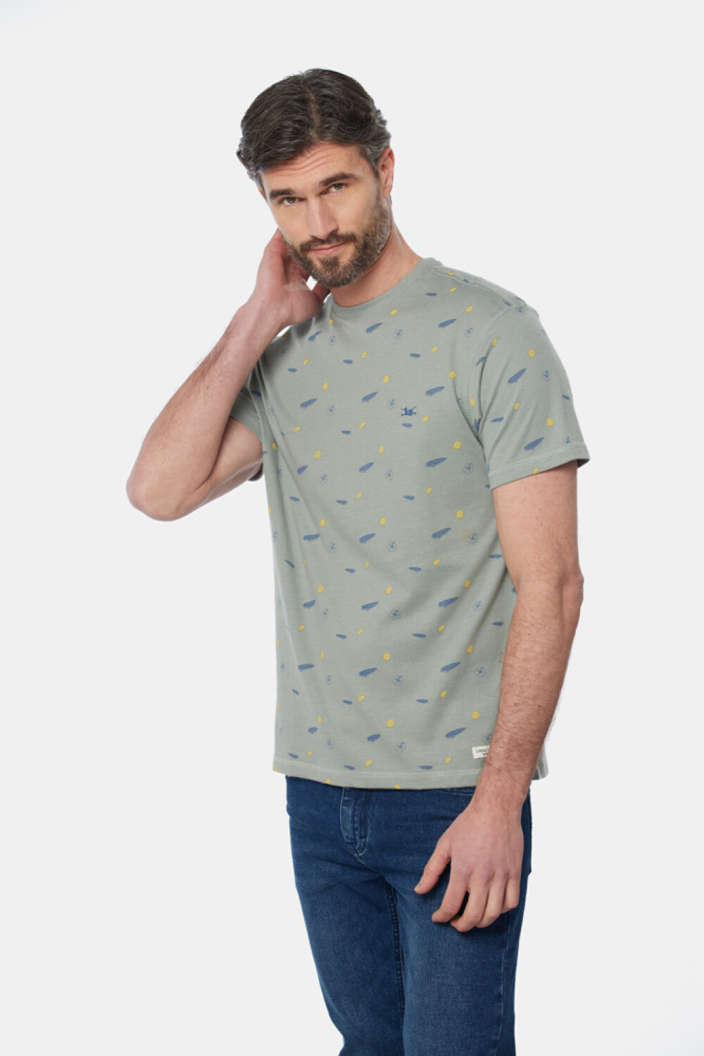 REMERA ESTAMPADA Pistacho