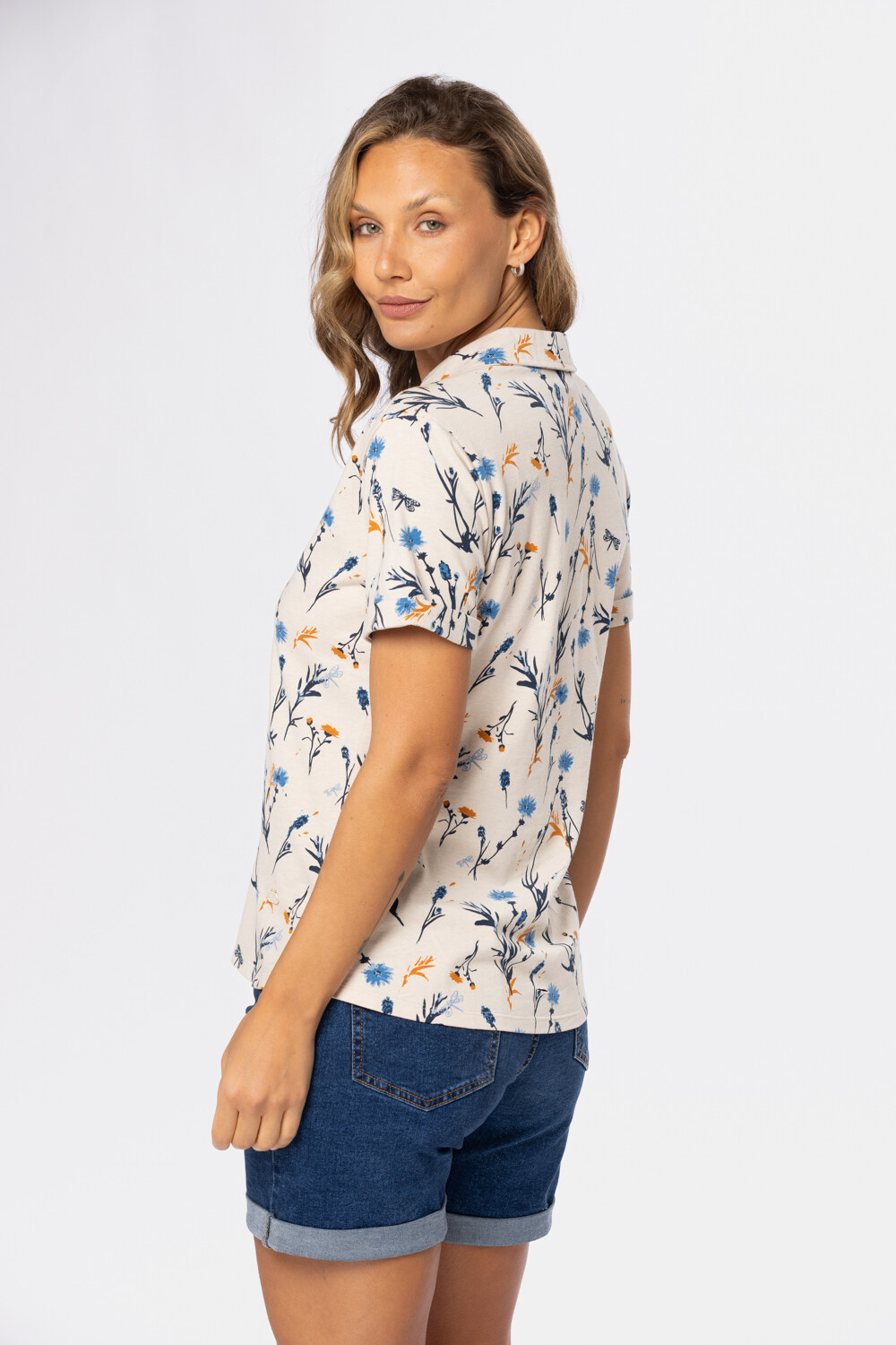 CAMISA ESTAMPADA Beige
