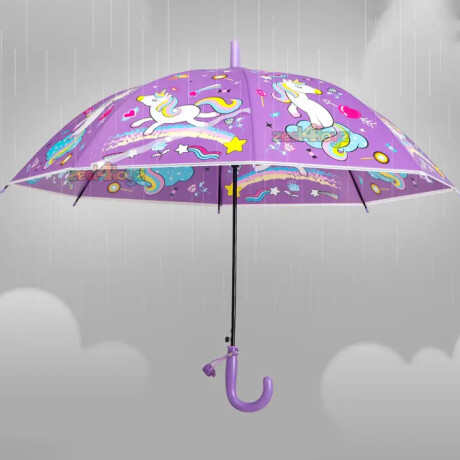 Paraguas Infantil Unicornio Violeta