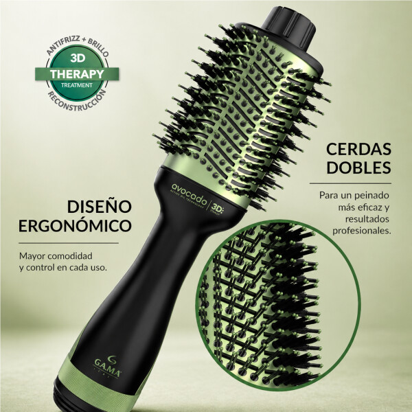 Cepillo Secador Modelador Avocado Gama 3d-my CEPILLO SECADOR GAMA AVOCADO POWER BRUSH