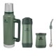 Set Stanley termo de 1.4 lt + mate + bombilla + Yerbera Verde