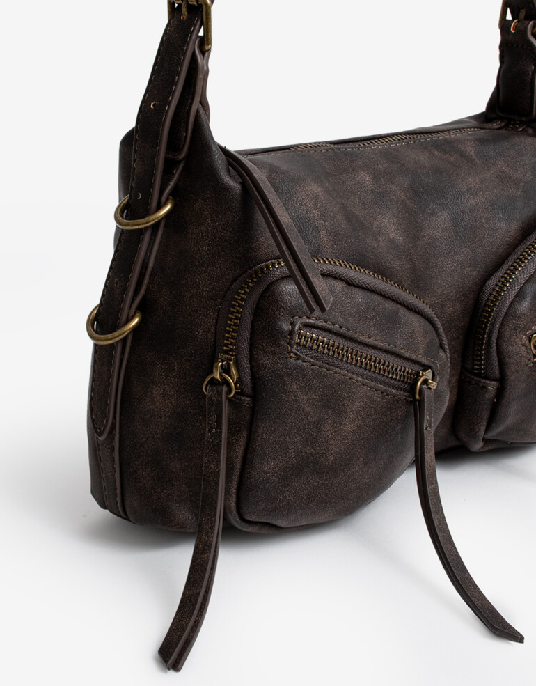 City Cartera City Multipocket Marrón - Marron Medio