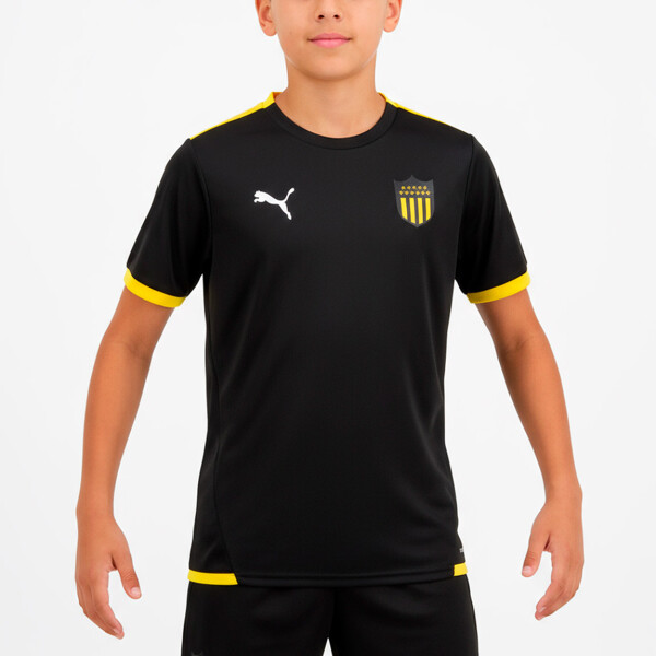 Puma Buzo De M/c Cap Teamliga Jersey Jr Negro-amarillo
