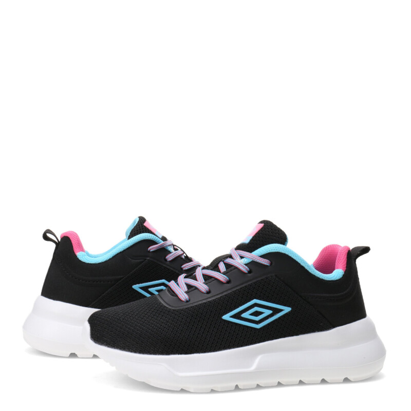 Championes Infantiles Umbro Basam Junior Negro - Celeste