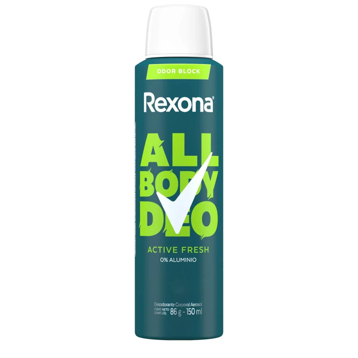 Desodorante en Aerosol Rexona Men All Body Deo Active 150ml 