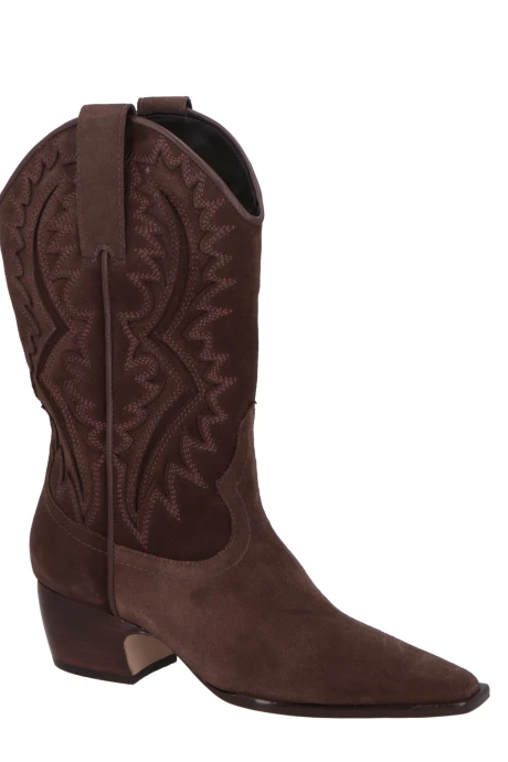 Bota de gamuza Liana Marrón