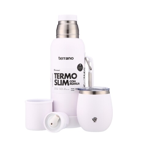 kit termo 750ml base silicona + mate tapa blanco 001