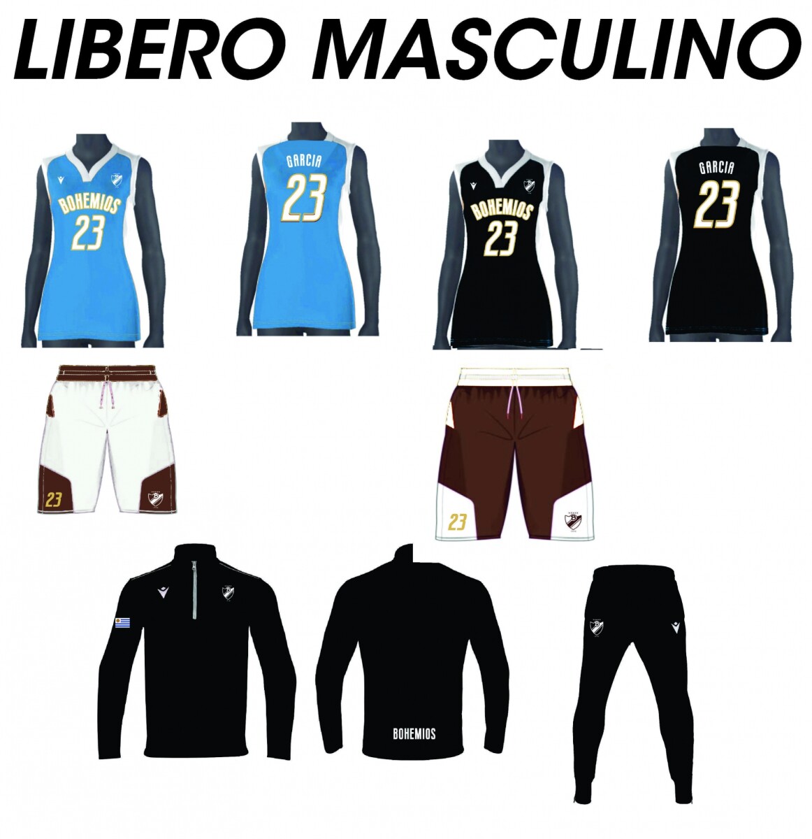 CONJUNTO LIBERO MASCULINO BOHEMIOS 