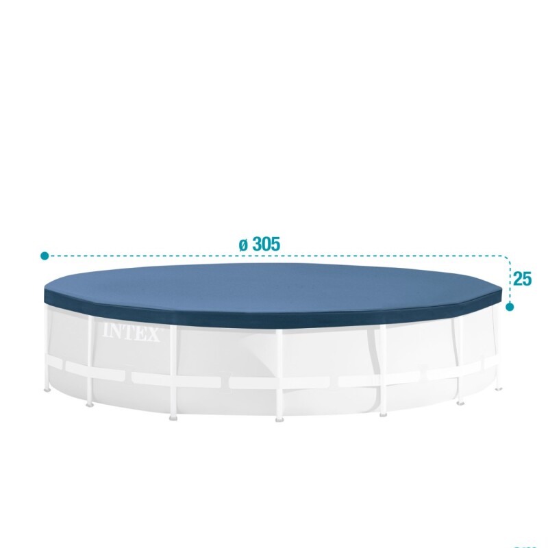 INTEX COBERTOR LONA PISCINA ESTRUCTURAL DIÁMETRO 305CM Intex Cobertor Lona Piscina Estructural Diámetro 305cm