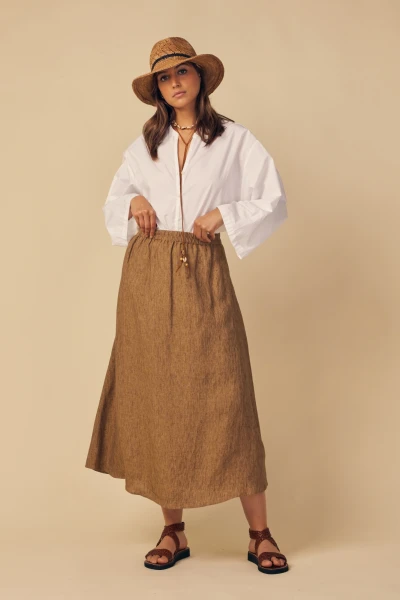 JULINO/7243 SKIRT Camel