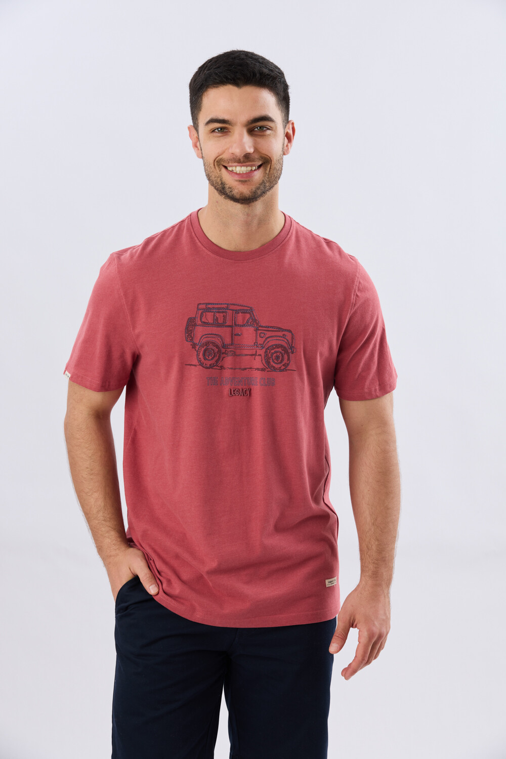 REMERA ESTAMPADA DE ALGODÓN Ladrillo