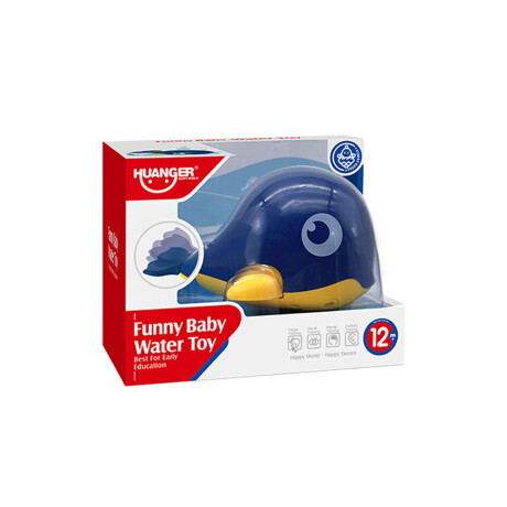 Juguete Ballena Nadadora Infantil C/Movimiento +12M Huanger Azul/amarillo