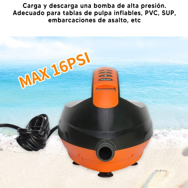 Inflador Electrico Potente Paddle Board Gomon Bote INFLADOR ELECTRICO PADDLE BOARD