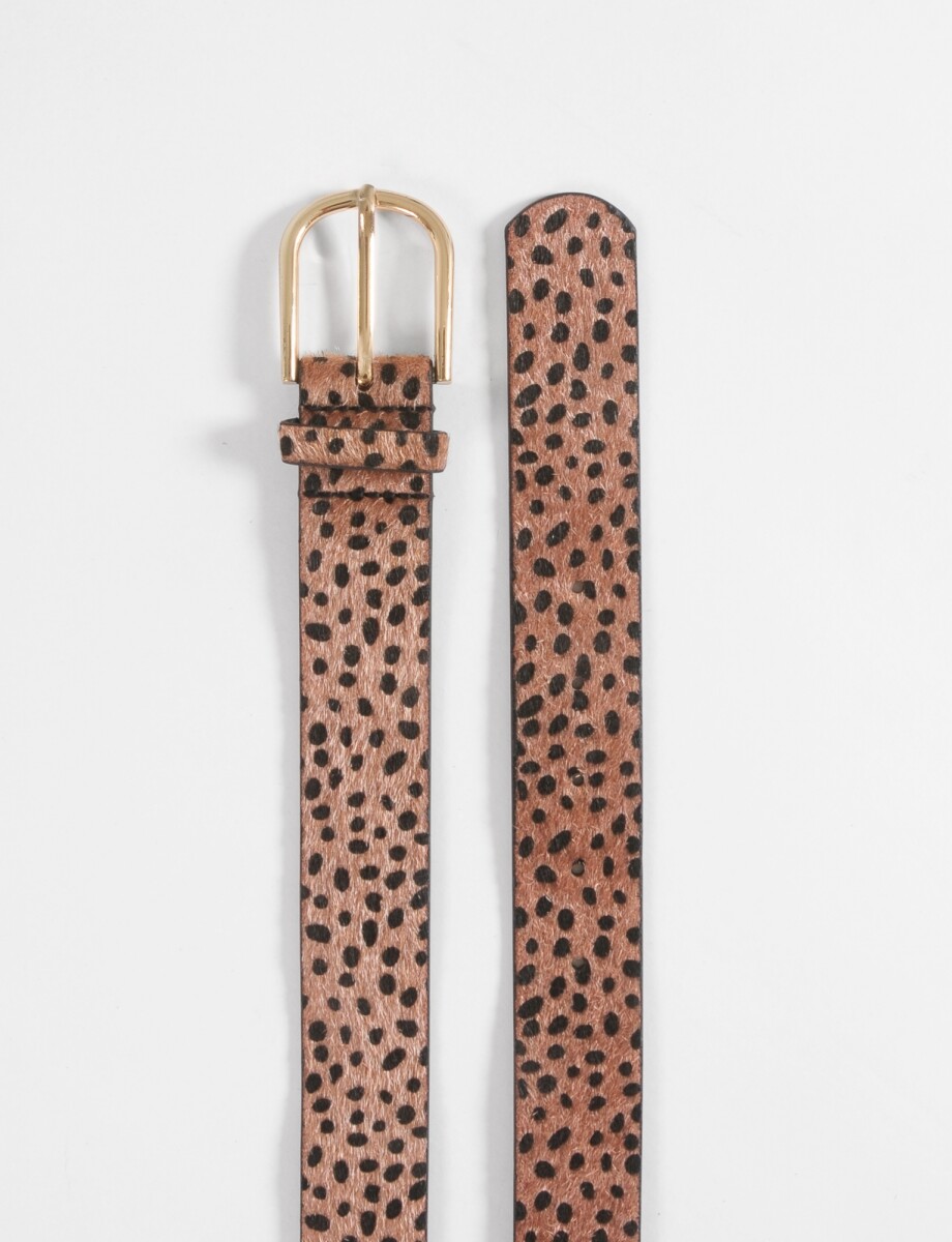 Cinturón pelo animal print - animal print 