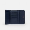 Billetera P&P En Efecto Cuero Zaffiano Azul