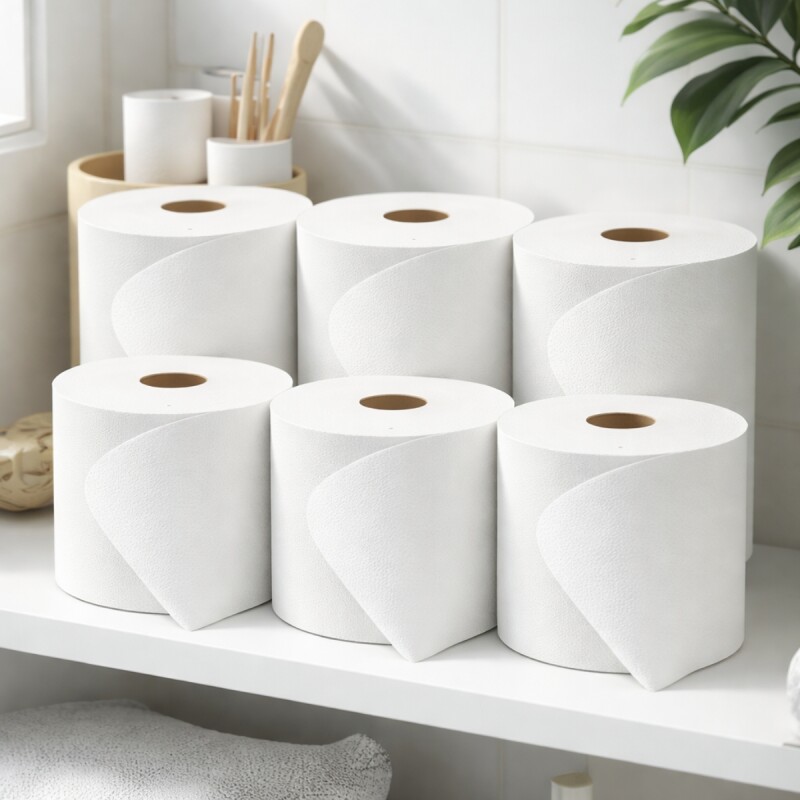 Set x6 Rollo eco 20x200 mts 24 gr BLANCO