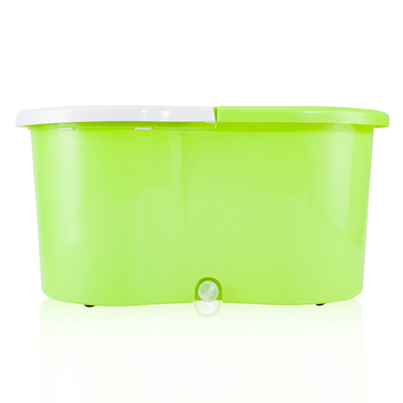 Mopa trapeadora con balde centrifugado 360 grados verde