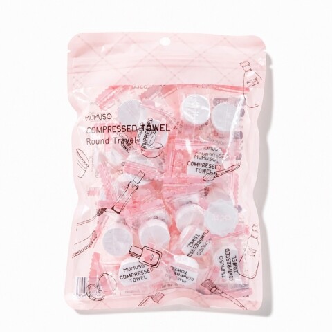 TOALLA COMPRIMIDA DE VIAJE REDONDO (35PCS) TOALLA COMPRIMIDA DE VIAJE REDONDO (35PCS)