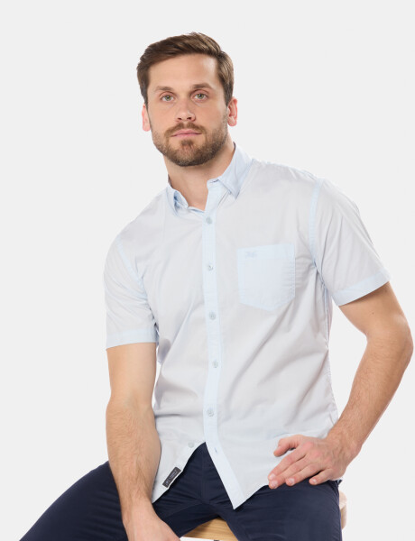 CAMISA LISA Celeste