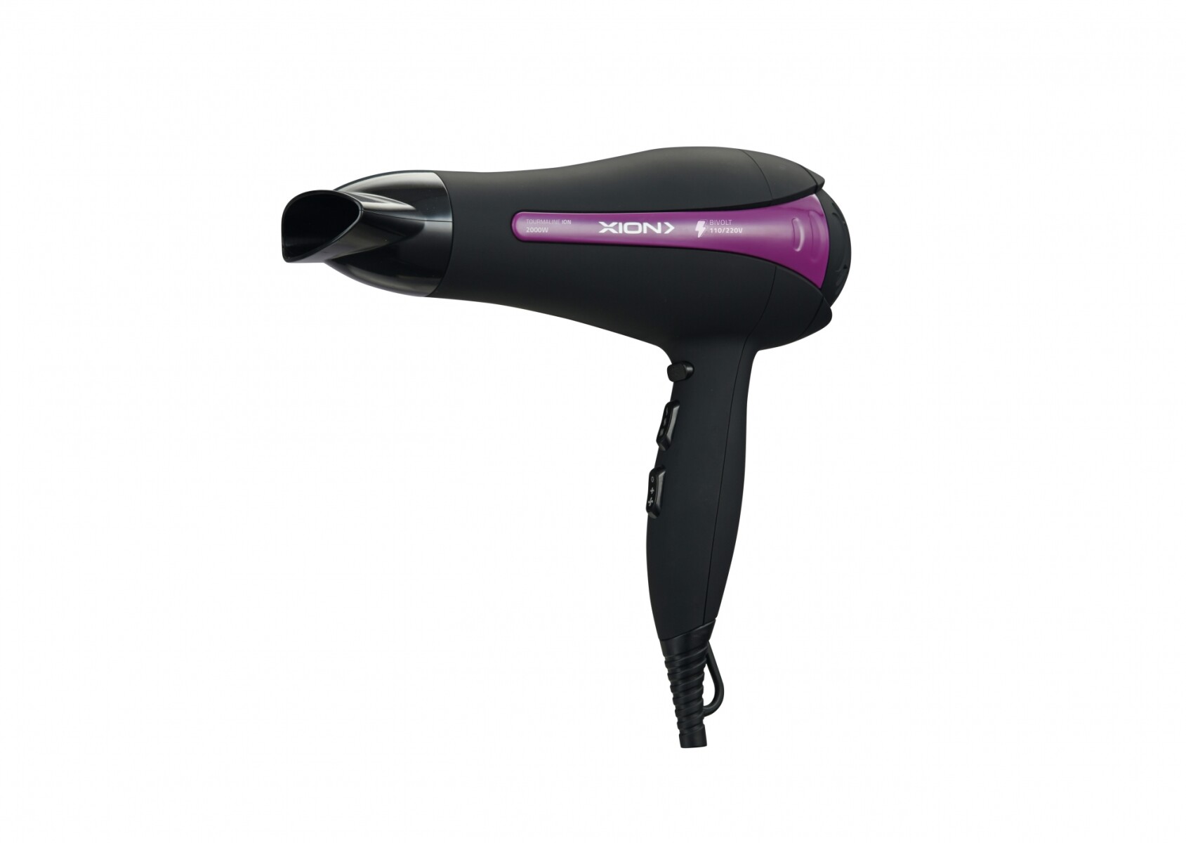 Secador Xion 2200w Bi-Volt Negro con Violeta 