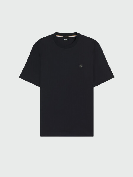 BOSS - Remera Regular Monograma Double B Azul