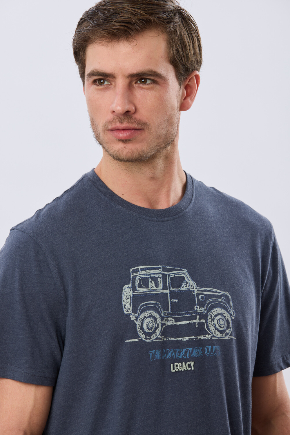REMERA ESTAMPADA DE ALGODÓN Denim