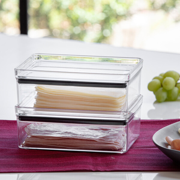 POTE HERMETICO LUMINI RECTANGULAR 770 ML TRANSPARENTE