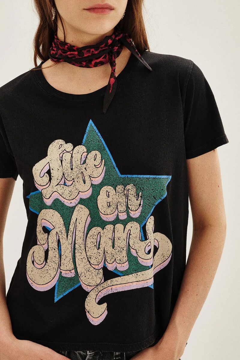 Remera Life On Mars Gris Oscuro