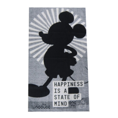 Toalla Infantil Playera 100% Algodón 70 x 130 cm Mickey Gris