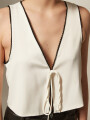 Tops Xoela Marfil / Off White