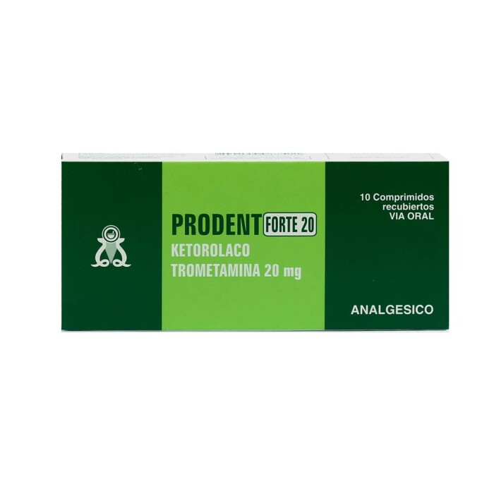 PRODENT FORTE 20 MG. CJ X 10 COMP. única