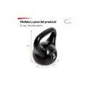 PESA RUSA RECUNIERTA PVC 6KG NEGRO