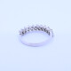 Anillo oro 18k blanco con brillantes baguette engarce 2 puntas. Anillo oro 18k blanco con brillantes baguette engarce 2 puntas.