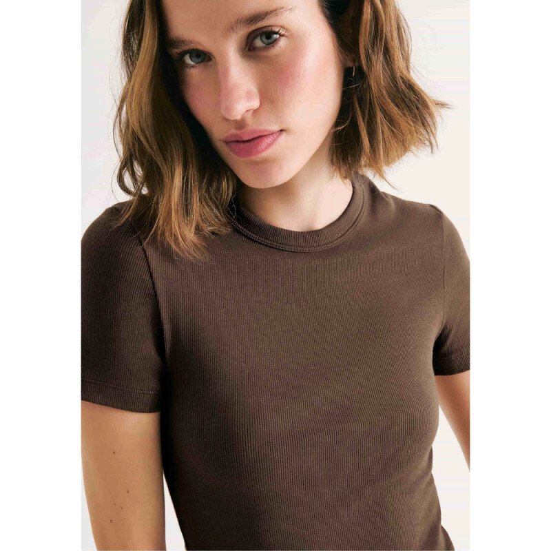 BLUSA MM FEM MARROM ESCURO