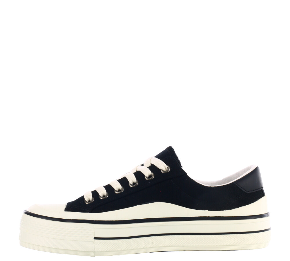 Deportivo GALI de lona acordonado Black