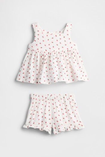 Set Musculosa Y Short Bebé Strawberry