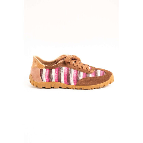 Zapatillas Retro Rayas Rosa